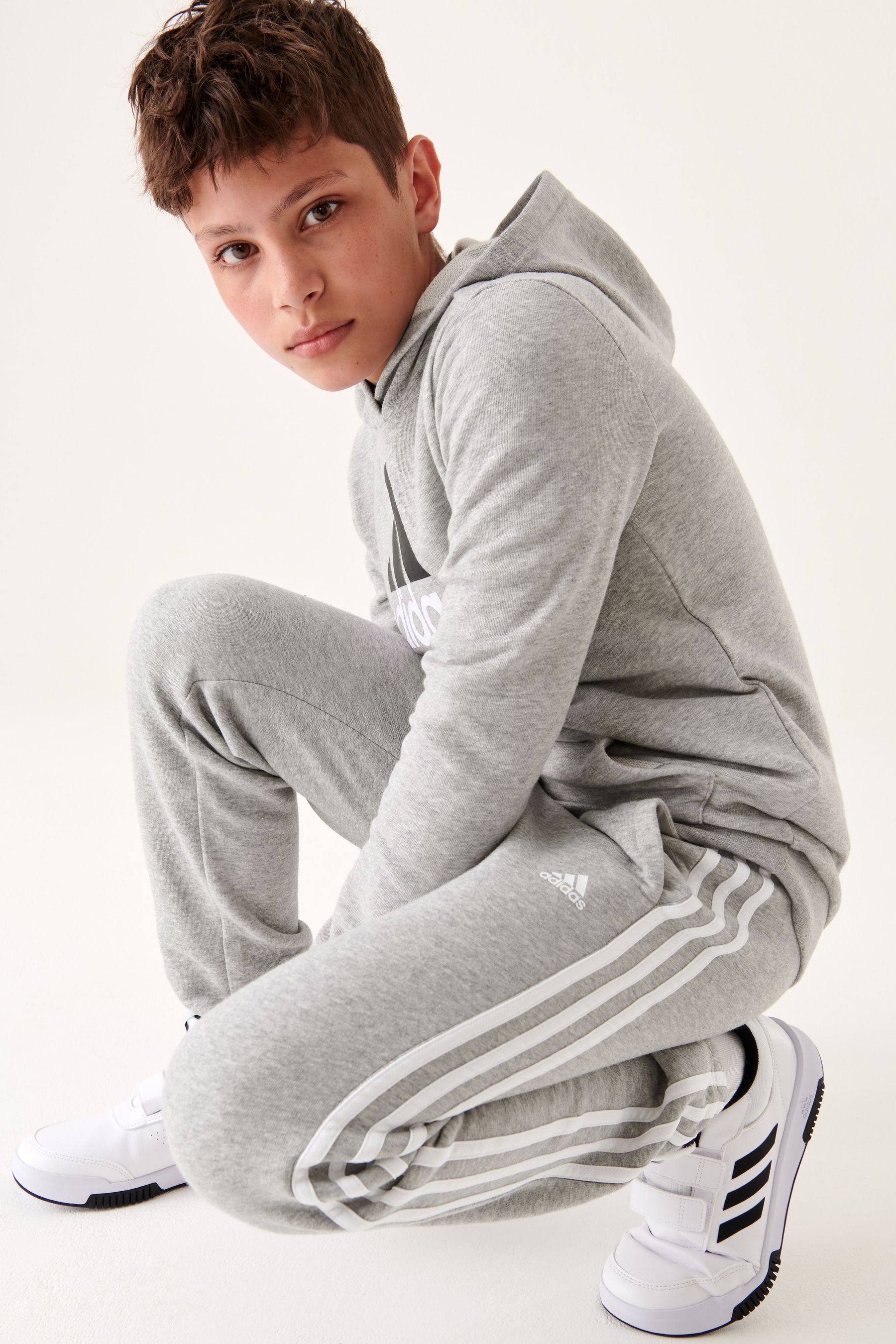 Buy adidas Navy Sportswear Essentials 3 Stripes Fleece Joggers