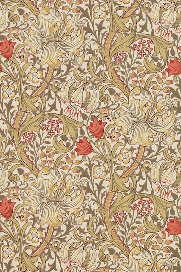 Morris & Co. Orange Golden Lily Wallpaper Wallpaper