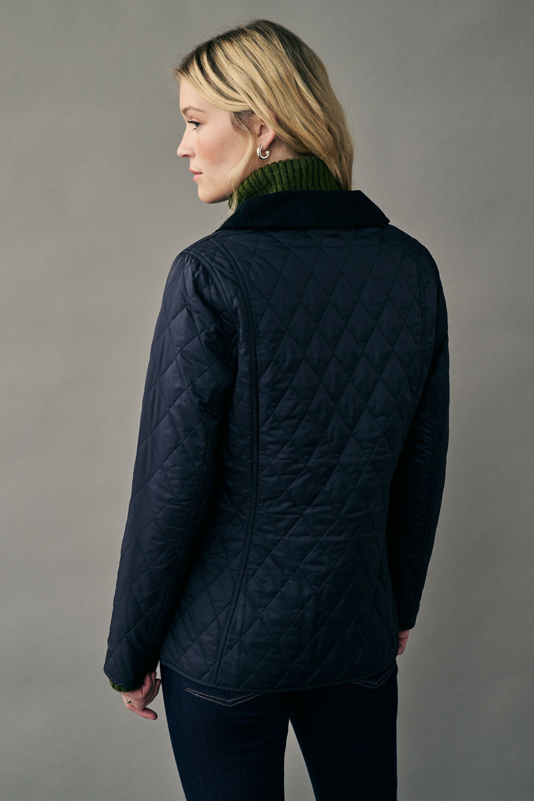 Buy Barbour Navy Annandale Quilted Jacket from the Next UK online shop