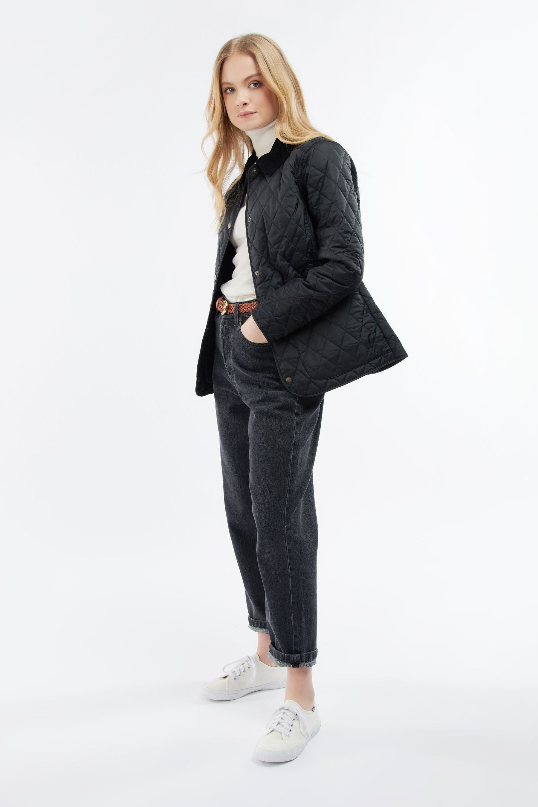Barbour annandale quilted jacket black shop