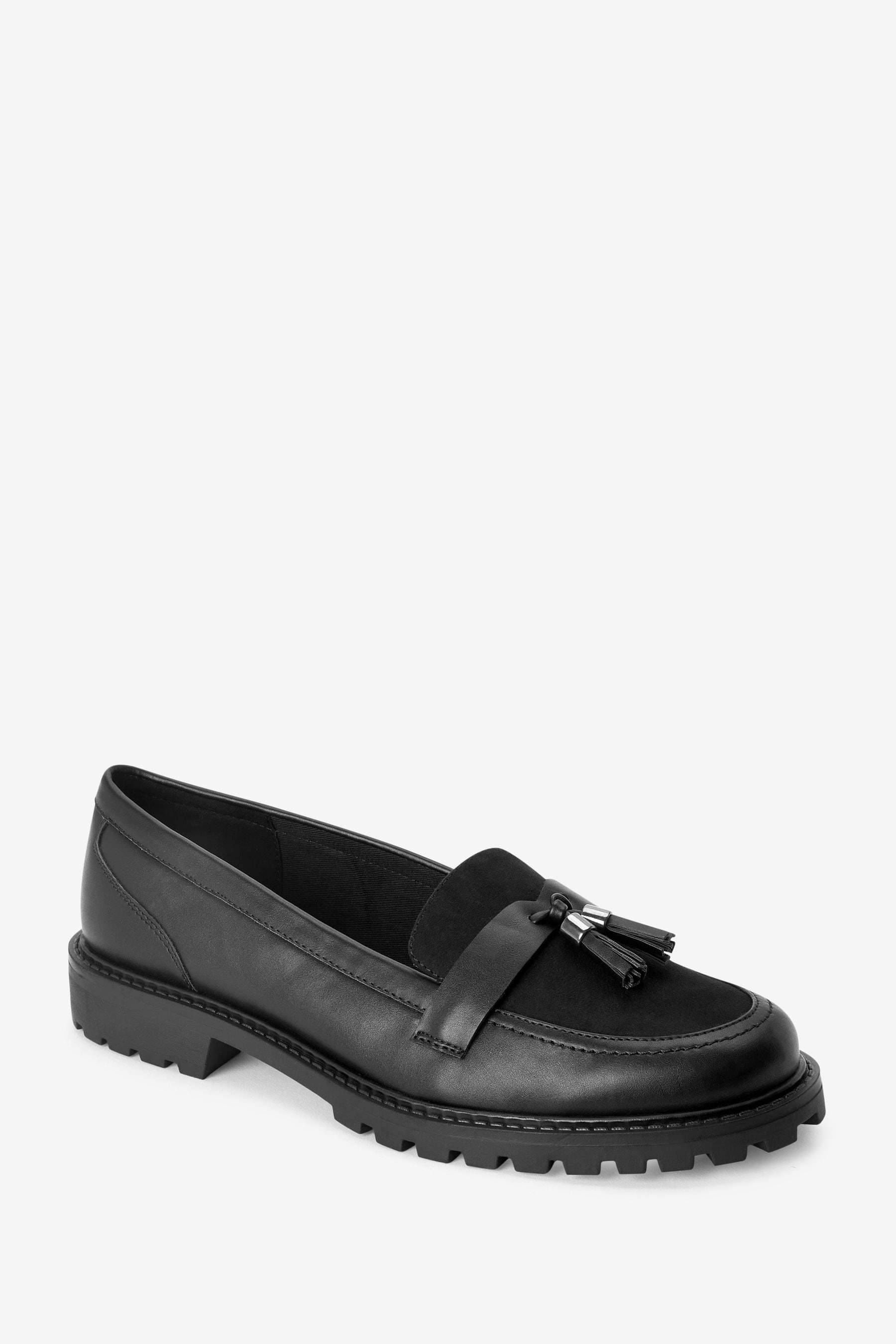Next black loafers 2024 womens