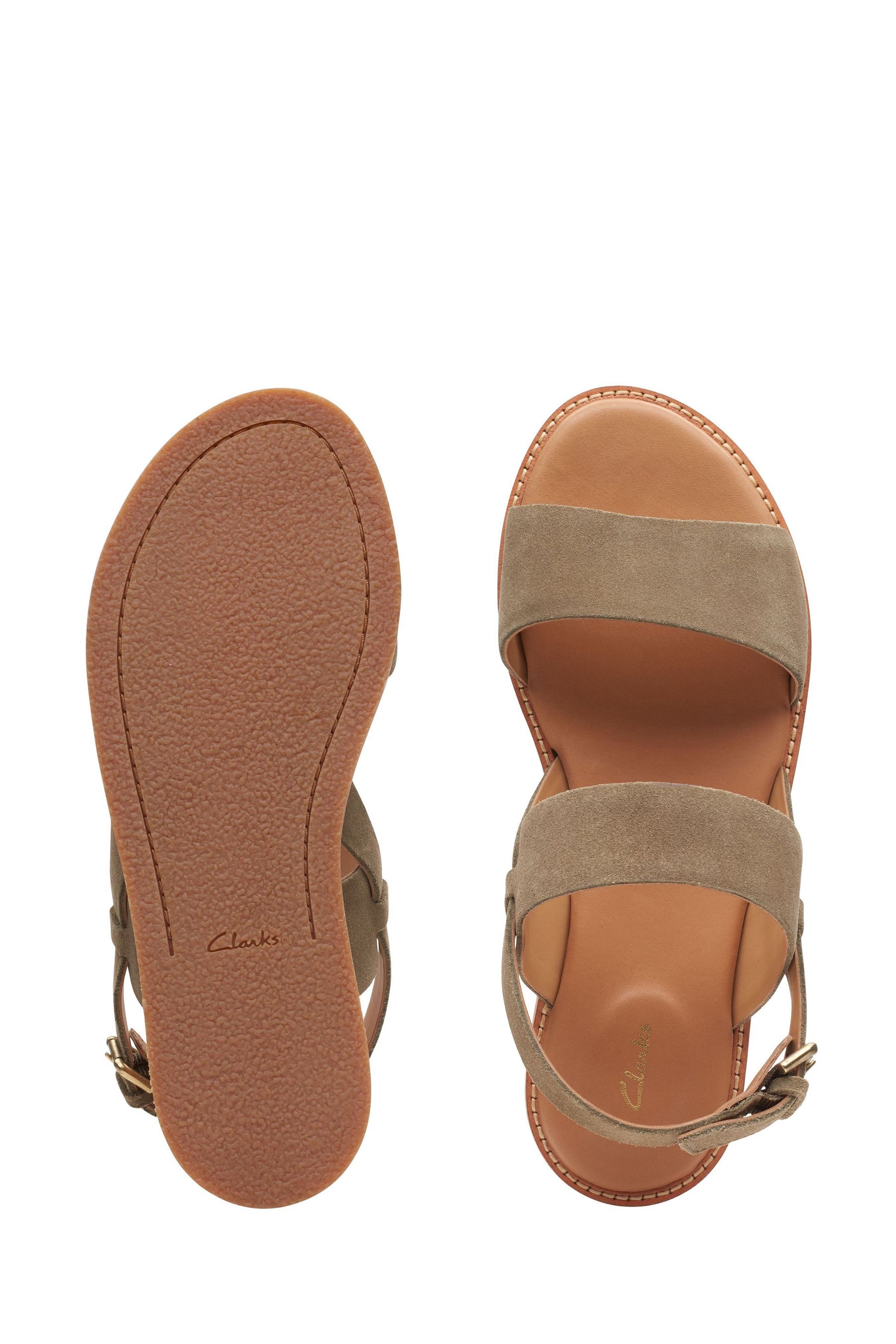 Clarks olive green outlet sandals