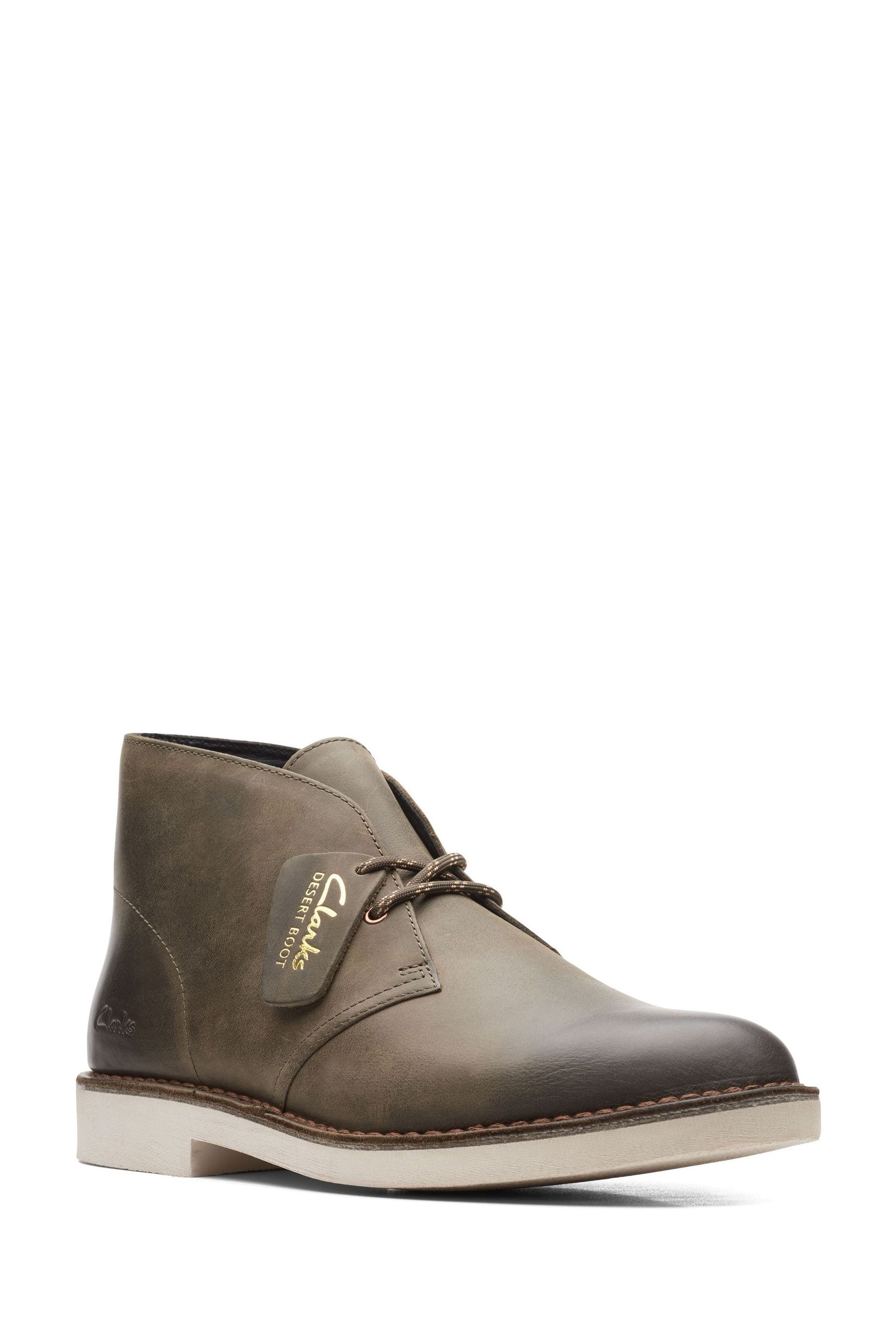 Buy Clarks Dark Olive Green Lea Desert Boot 2 Boots from the Next