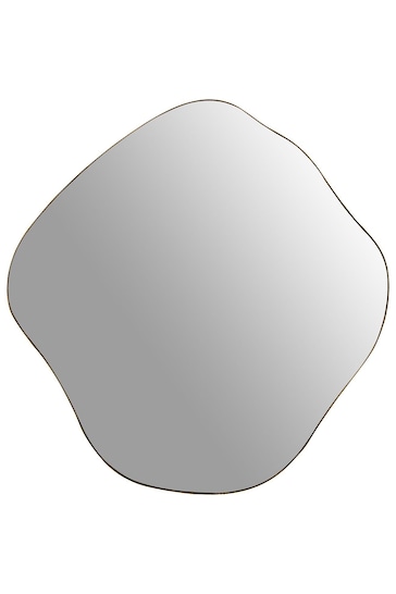 Libra Gold Small Organic Curved Mirror