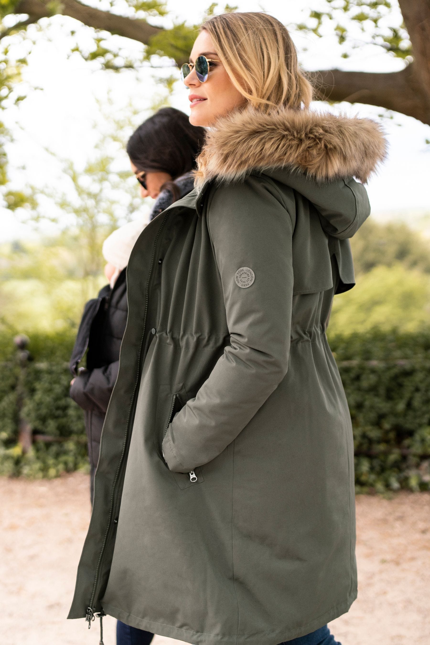 Next green parka coat store