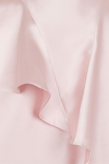Monsoon Pink Bonnie One-Shoulder Bow Dress