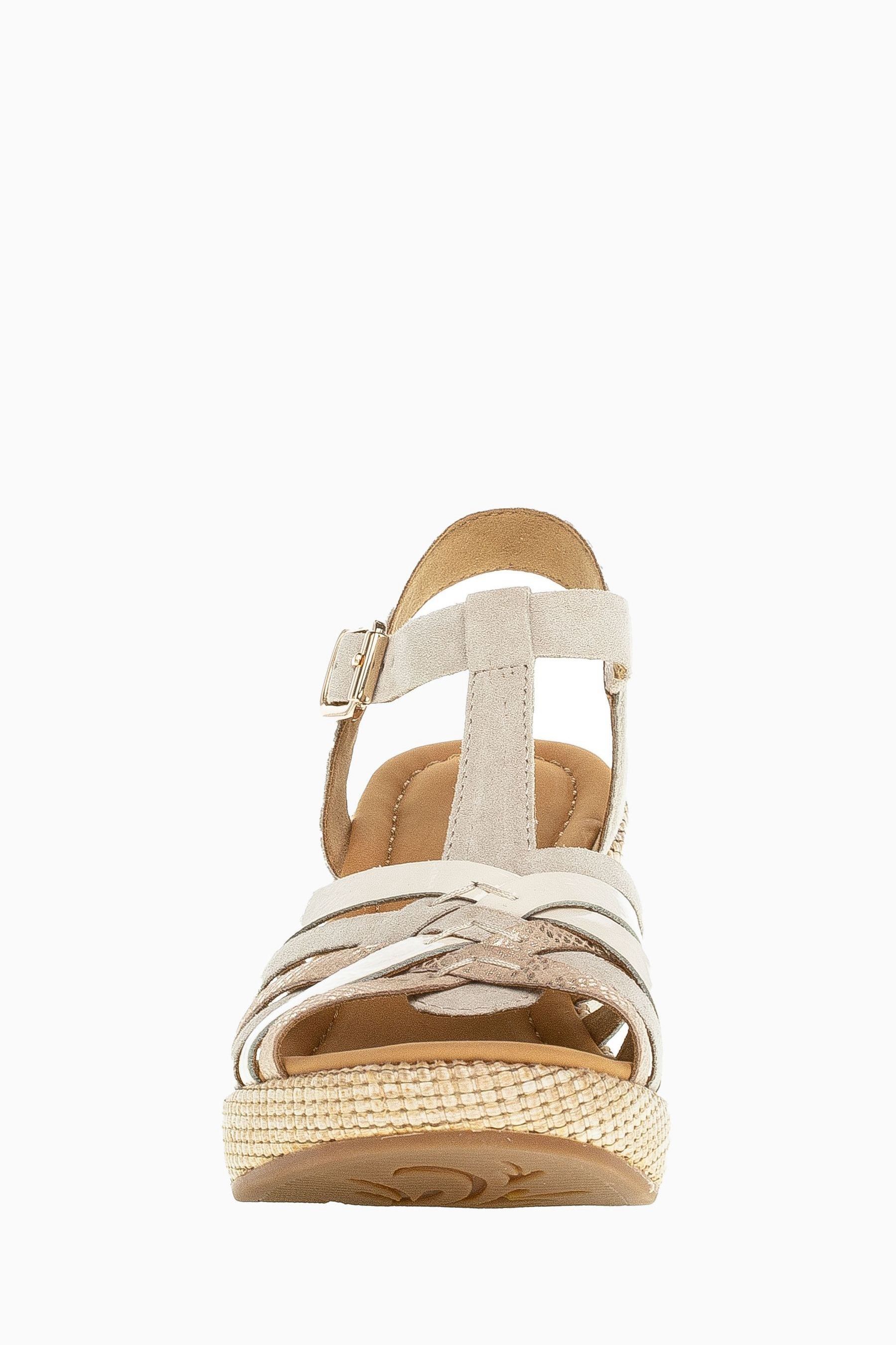 Buy Gabor Cheri Leinen Combination Suede Sandals from the Next UK online shop