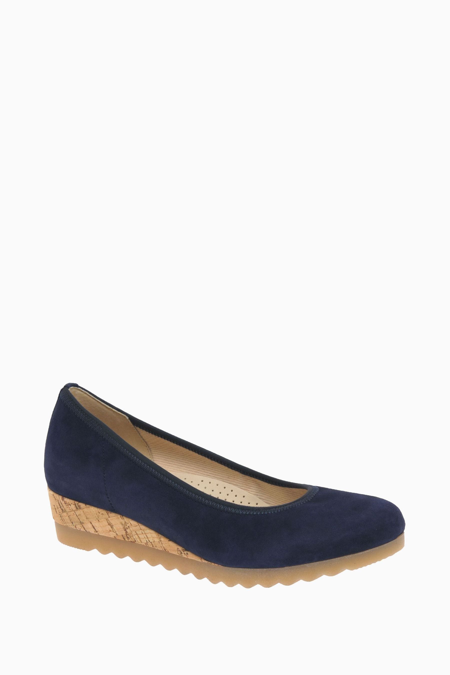 Dark navy wedges deals