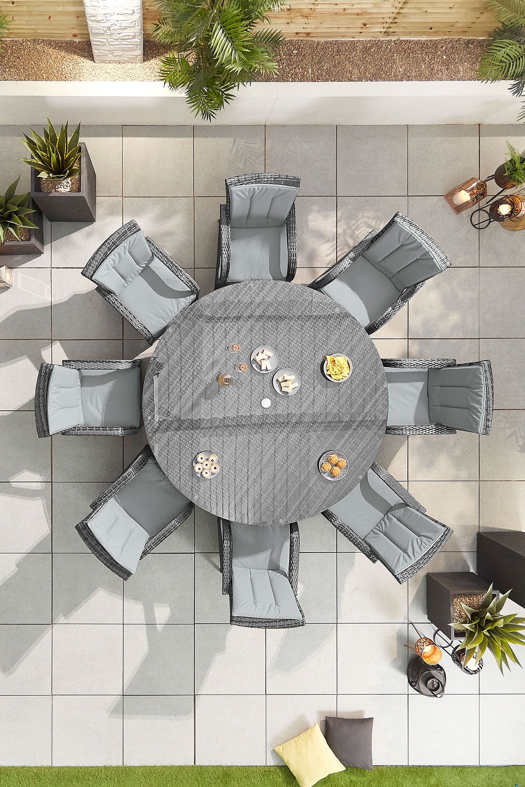 Olivia 8 sales seat dining set