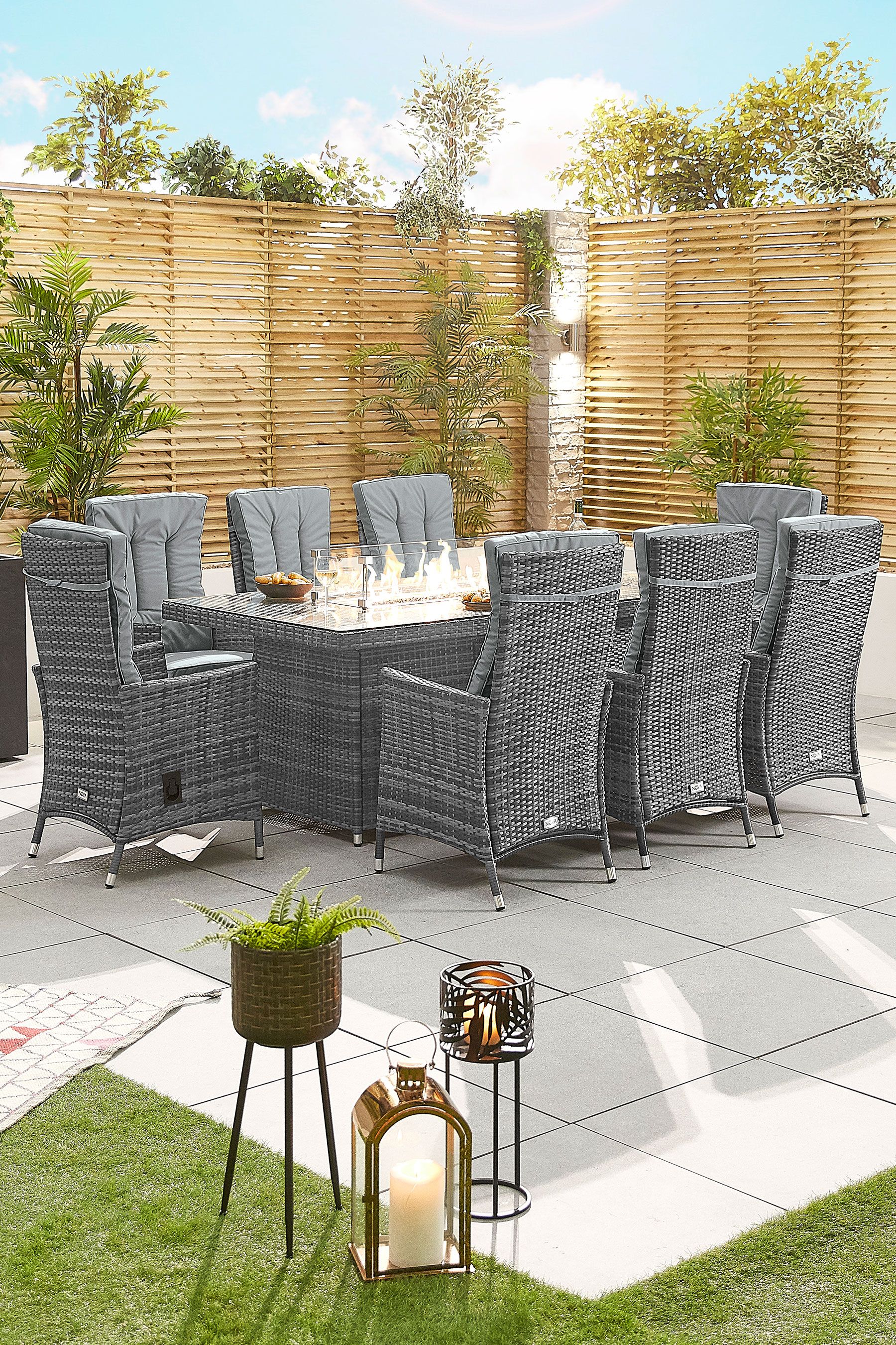 Olivia 8 seat dining set clearance