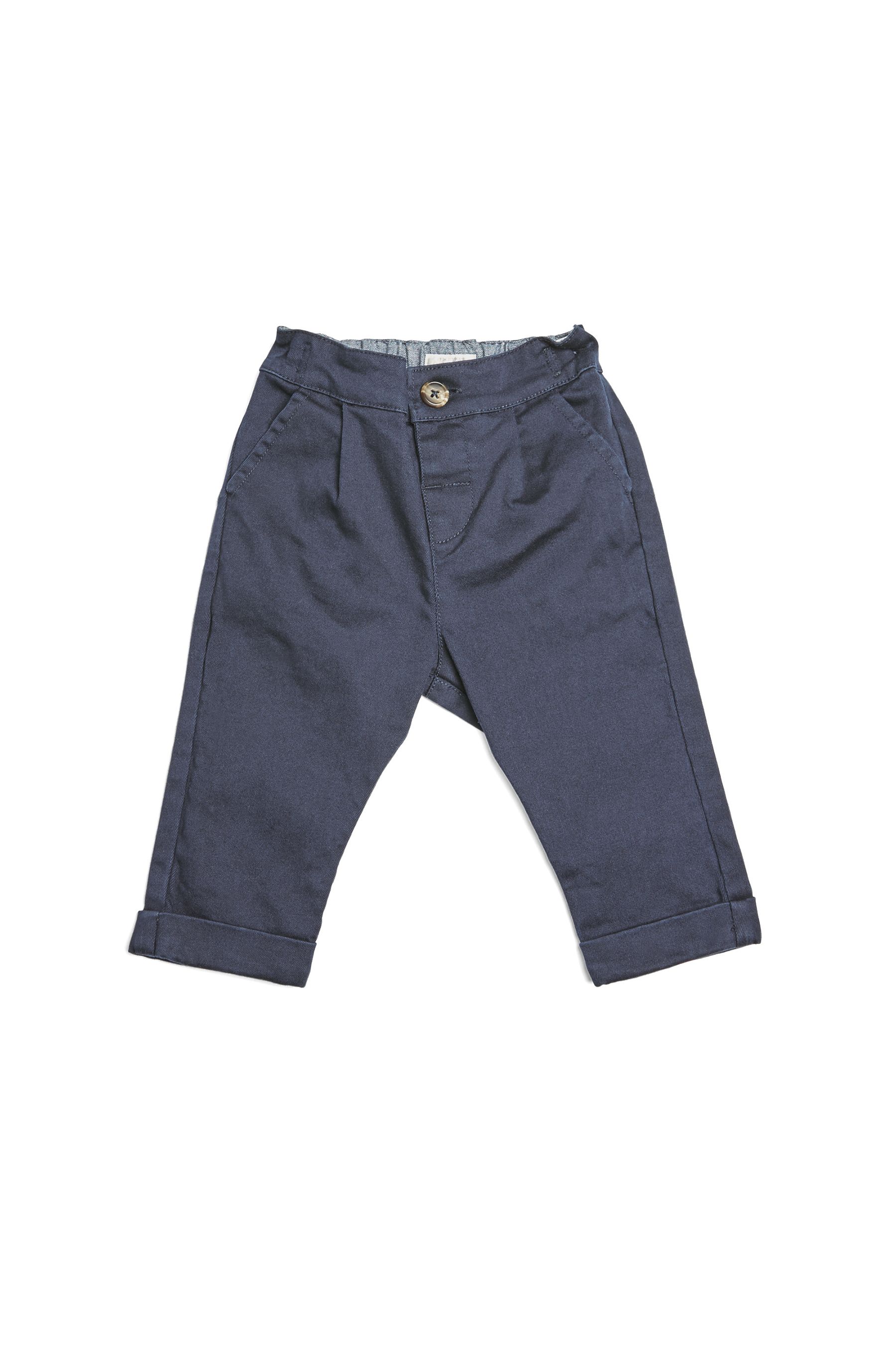 Mamas Papas Newborn Boys Blue Chino Trousers