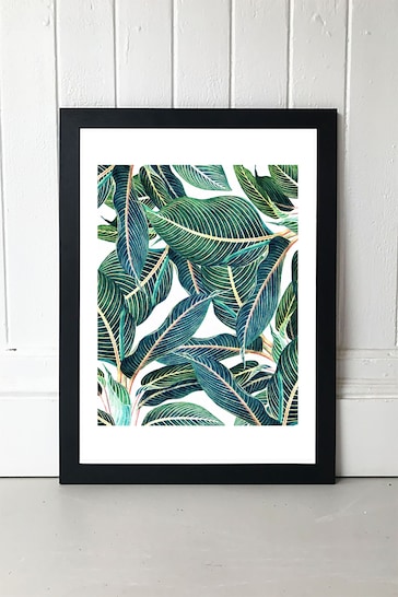 East End Prints Green Edge and Dance Print by 83 Oranges