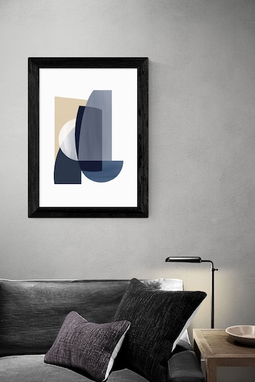 East End Prints Blue Abstract IV Print by Anna Mainz