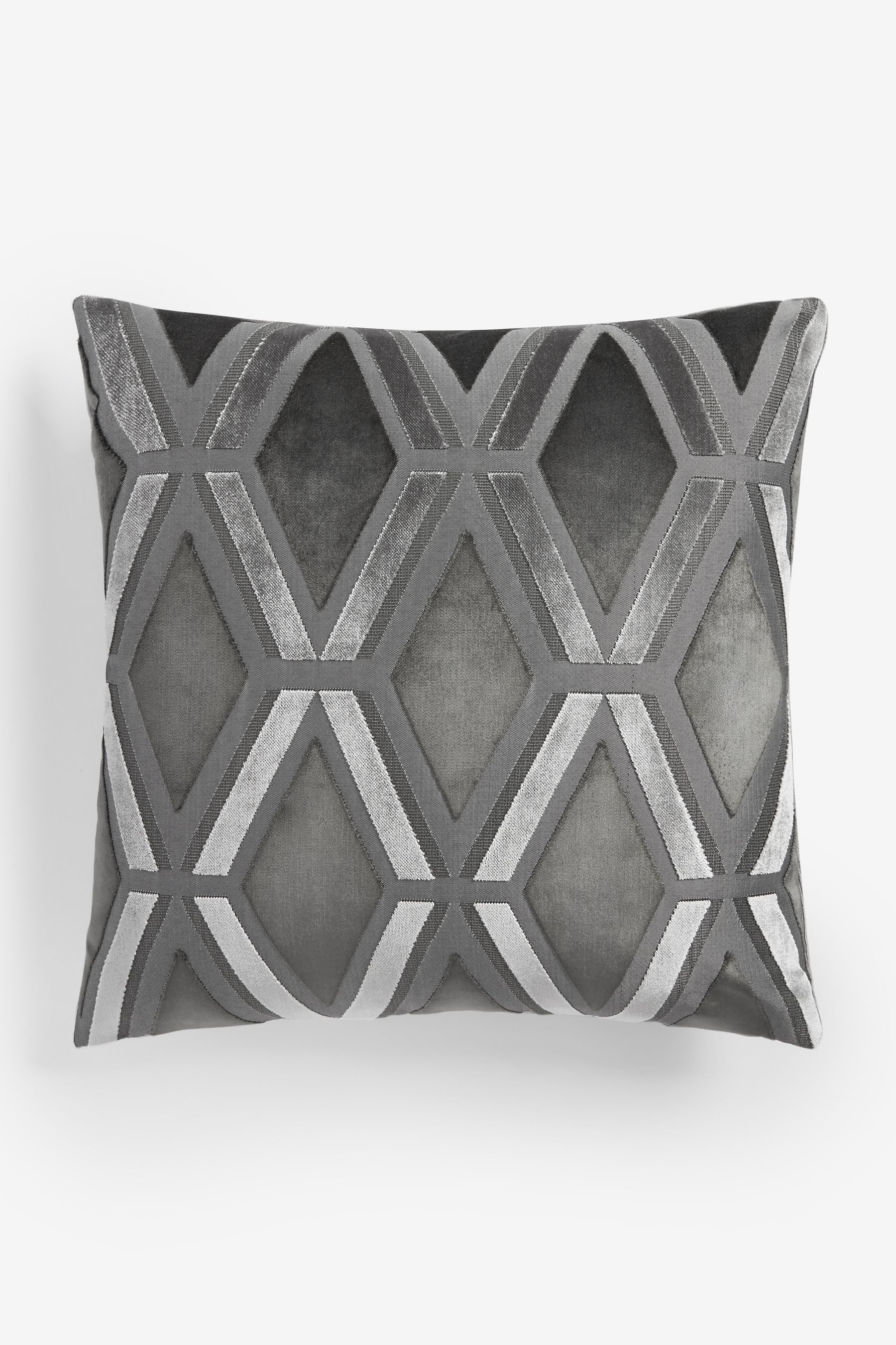 Grey store geo cushions