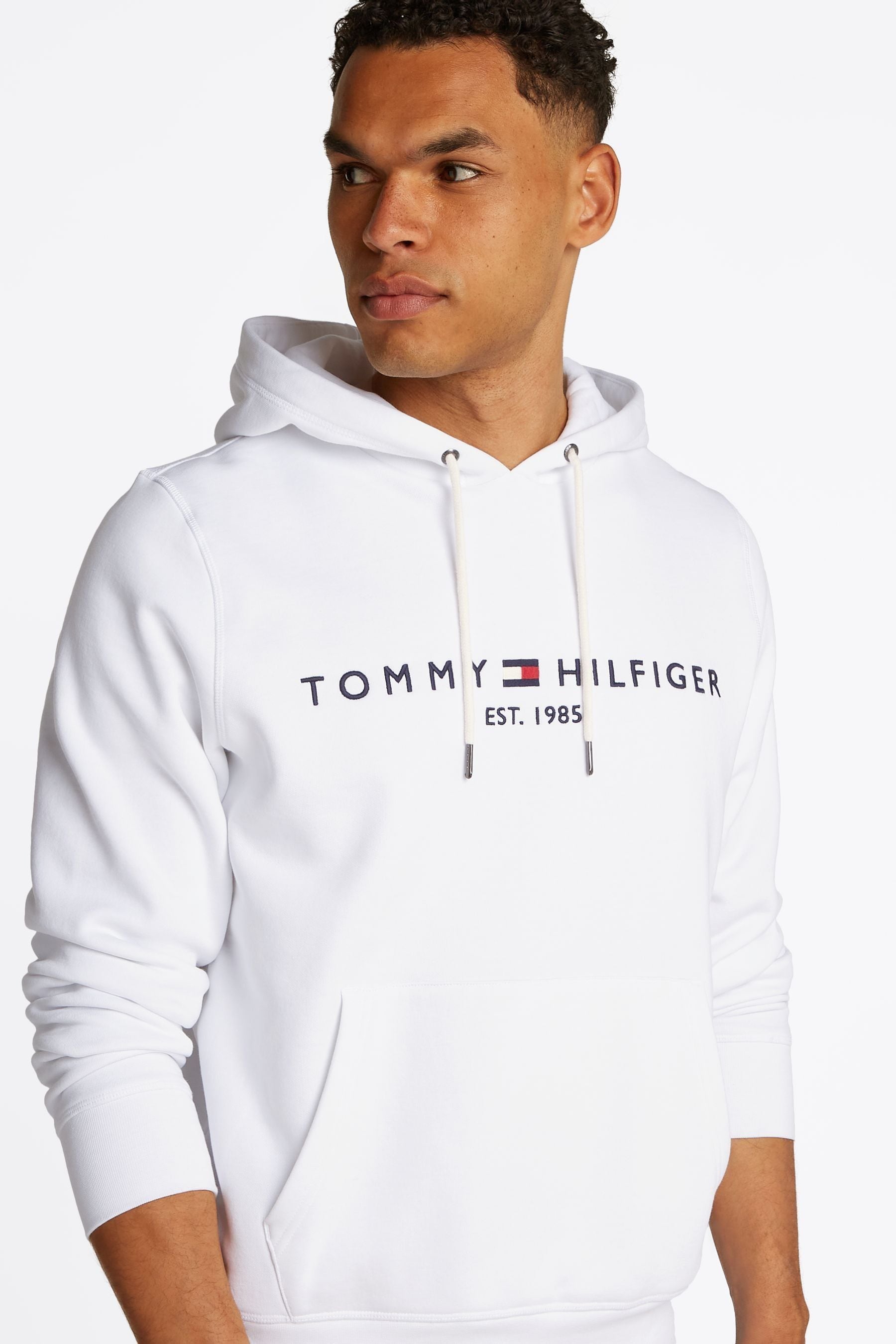 Tommy hilfiger hot sale hoodie mens white
