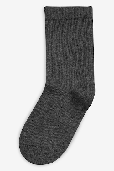Grey 10 Pack Cotton Rich Socks