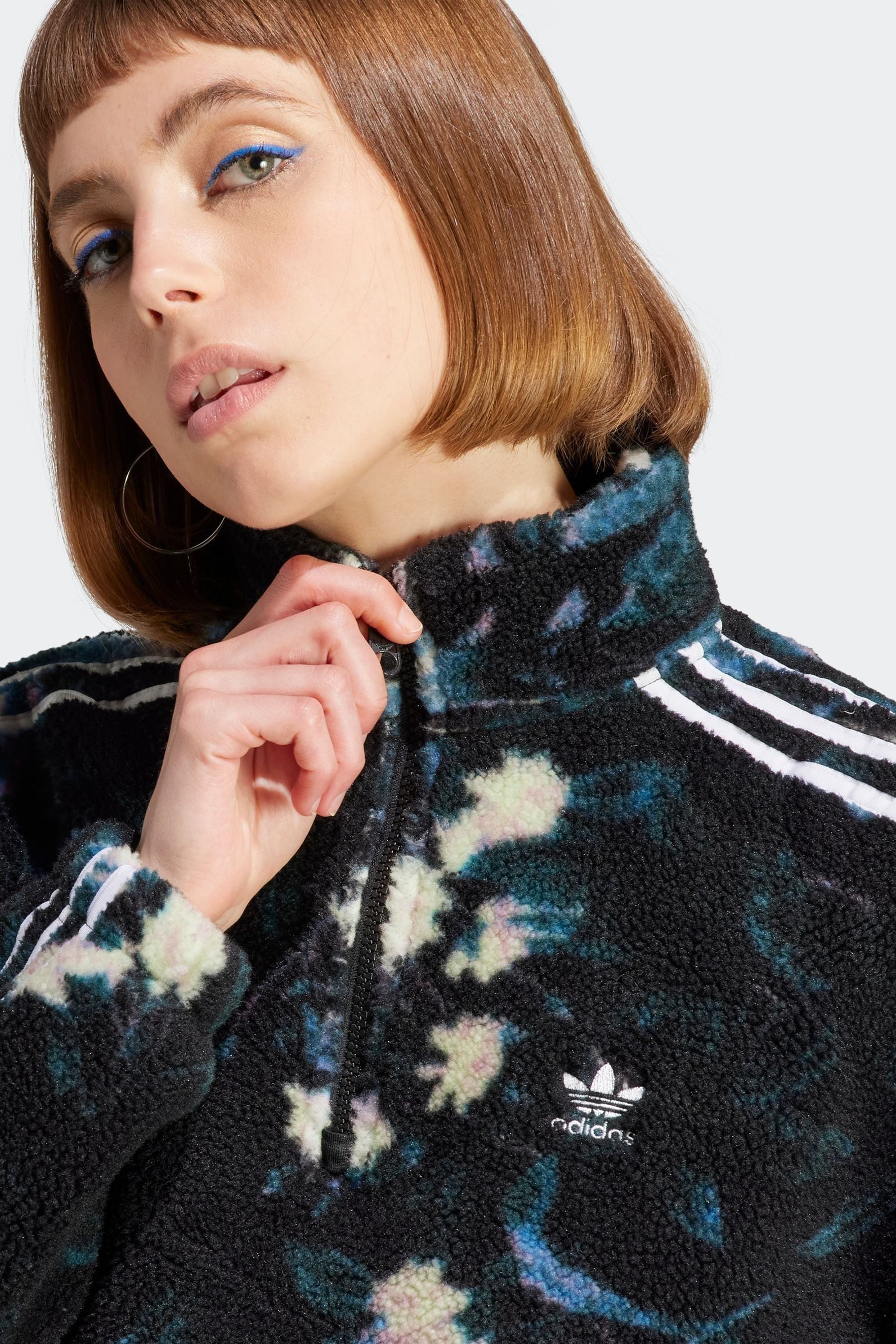 Adidas bellista allover 2025 print cropped hoodie
