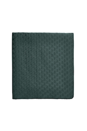 Ted Baker Green T Quilted Polysatin Bedspread