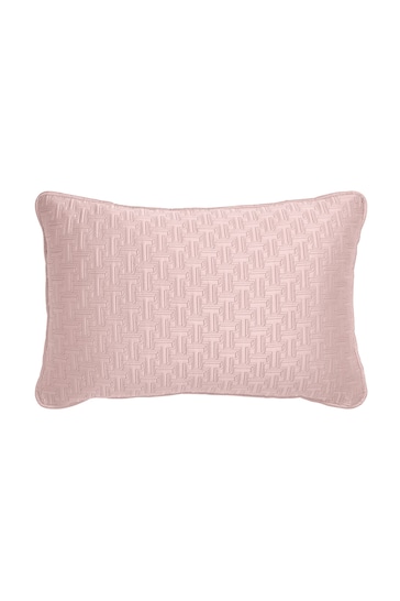 Ted Baker Pink T Quilted Polysatin Cushion