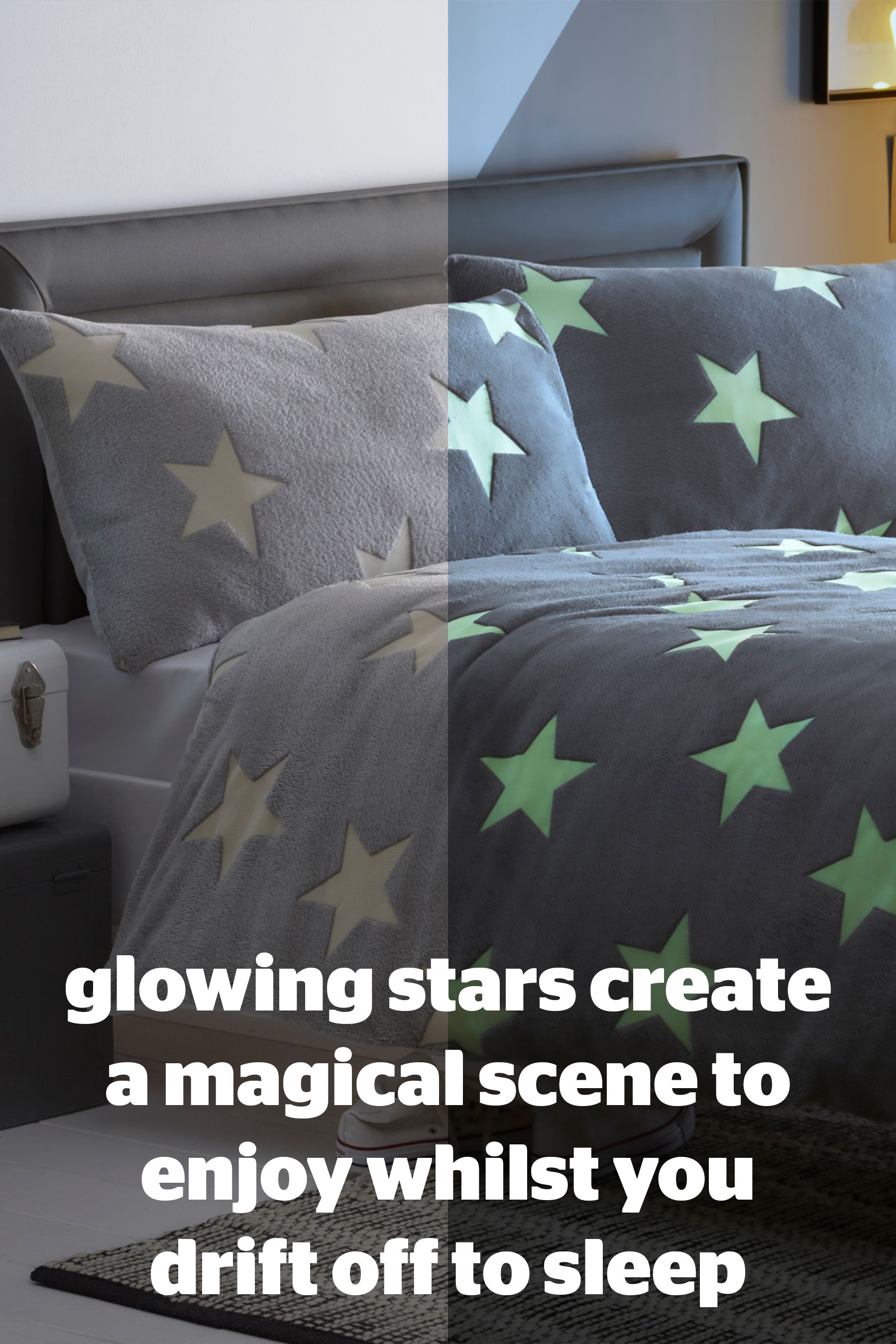 Glow in the dark star duvet cover hot sale