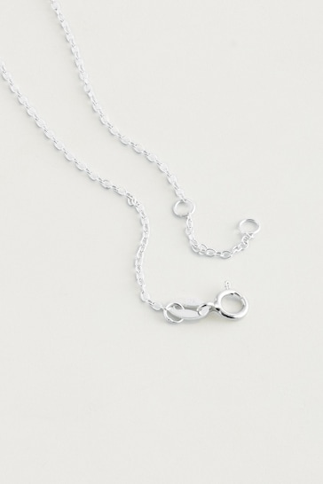 Sterling Silver A Initial Necklace