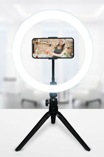 MenKind Vlogging Light With Tripod White 10"