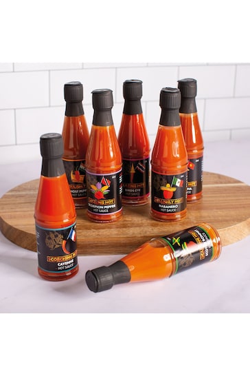 MenKind 7 Bottle of Hot Sauces Packed