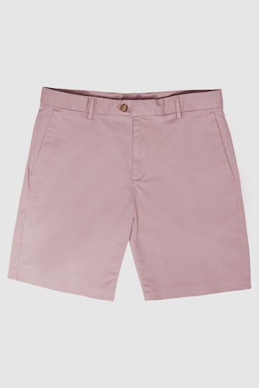 Reiss Dusty Rose Wicket Casual Chino Shorts