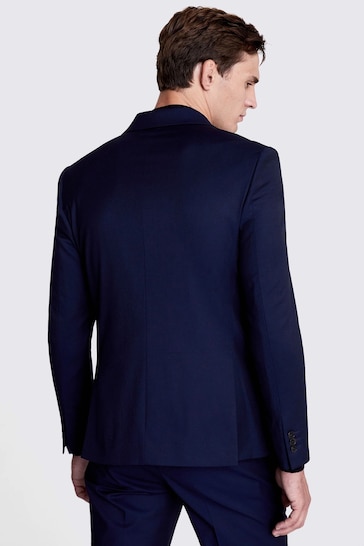 MOSS Slim Fit Ink Blue Stretch Suit: Jacket