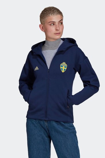 Buy adidas Blue Sweden Sportswear Mission Victory Full-Zip Hoodie from the  Next UK online shop
