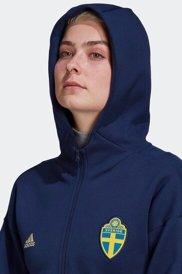 Buy adidas Blue Sweden Sportswear Mission Victory Full-Zip Hoodie from the  Next UK online shop