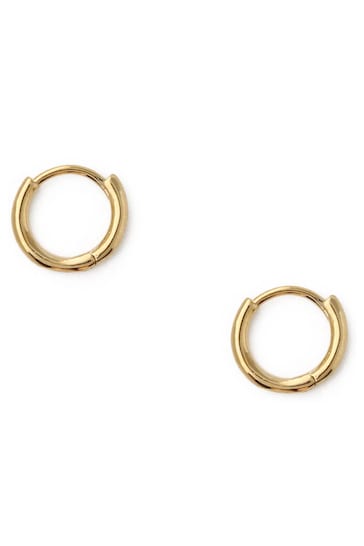 Orelia London 18K Gold Mini Micro Hoop Earrings