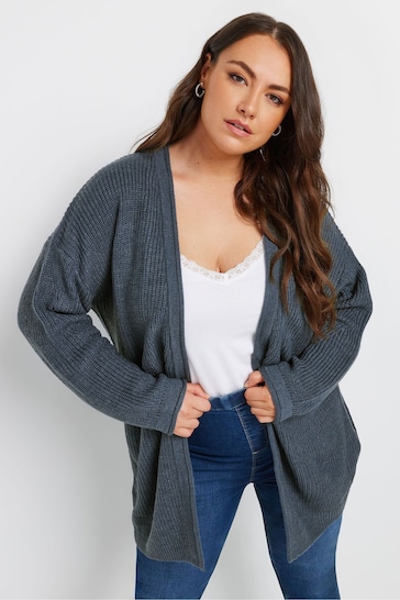 Yours Curve Blue Cardigan