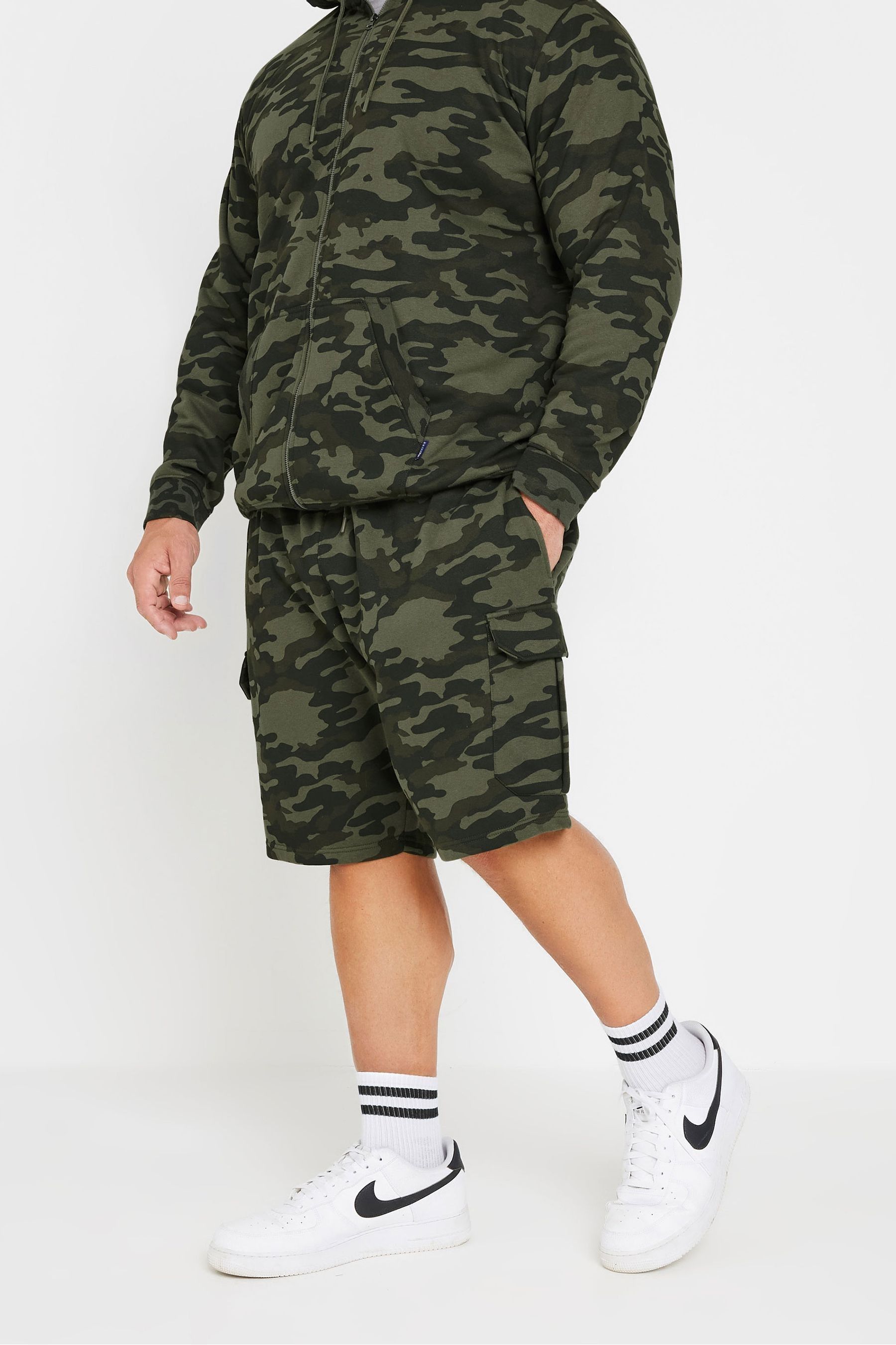 Buy BadRhino Big Tall Green Camo Print Cargo Shorts from the Next UK online shop