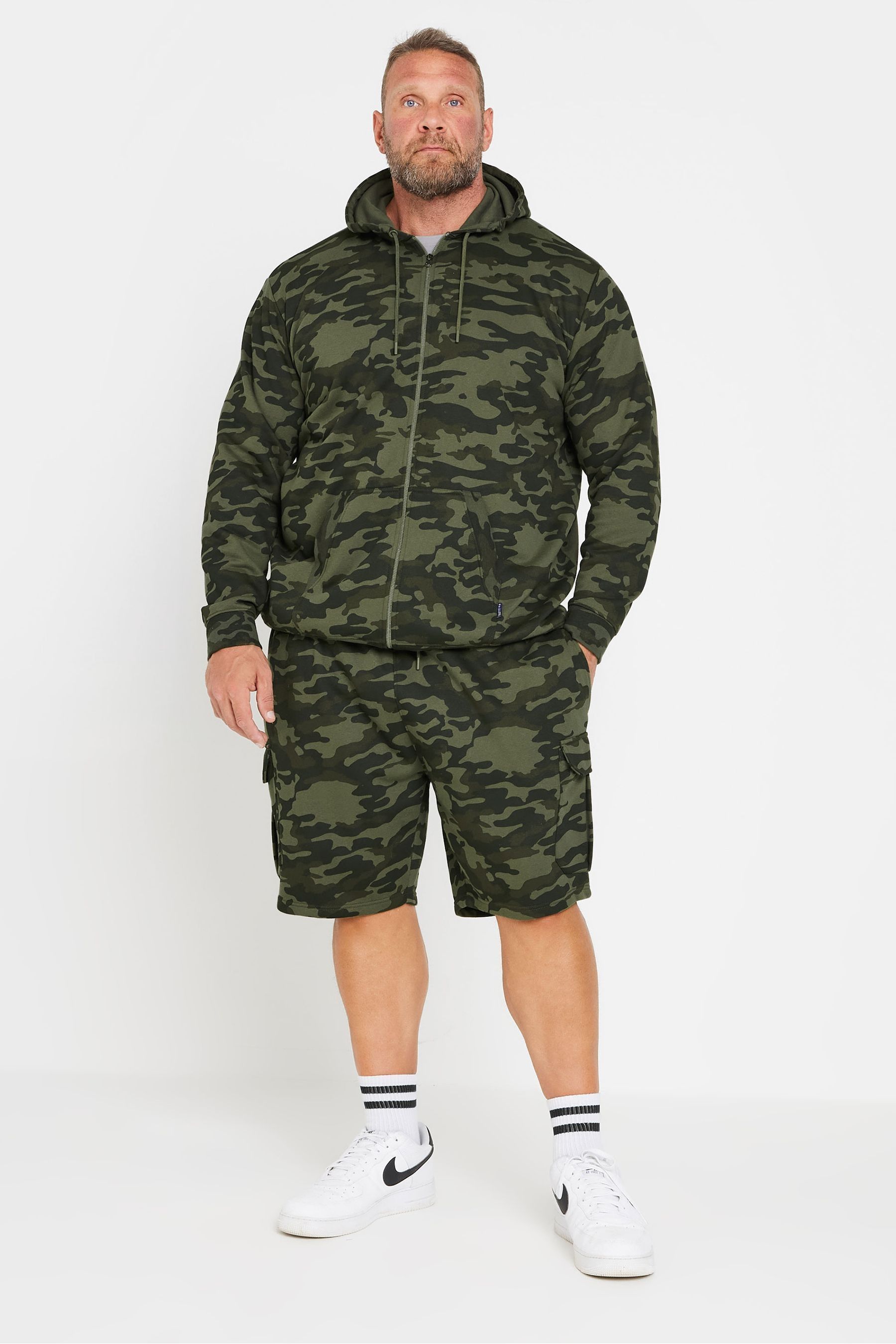 Buy BadRhino Big Tall Green Camo Print Cargo Shorts from the Next UK online shop