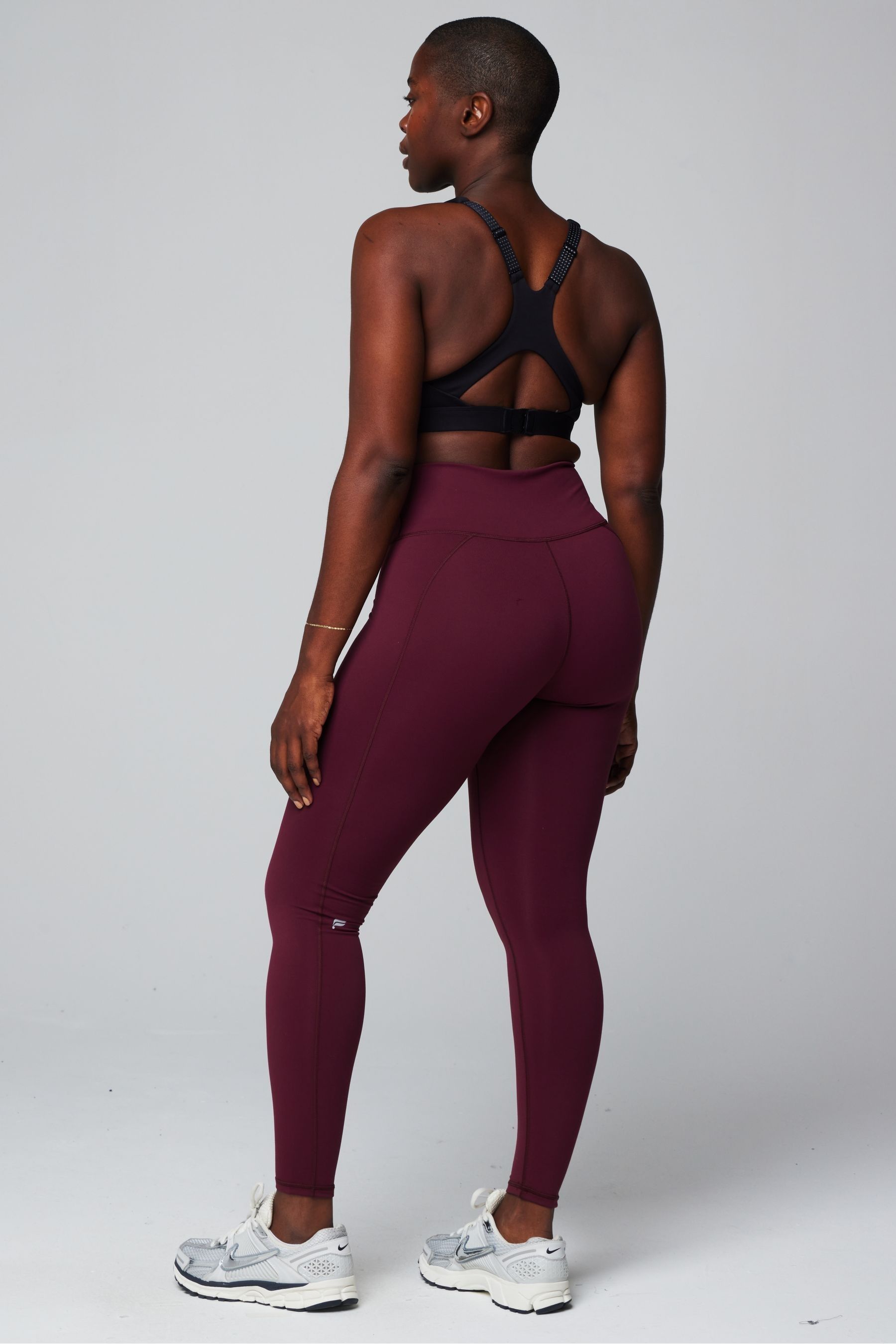 Buy Fabletics Burgundy Red Define Power Hold High Waisted Leggings from the Next UK online shop