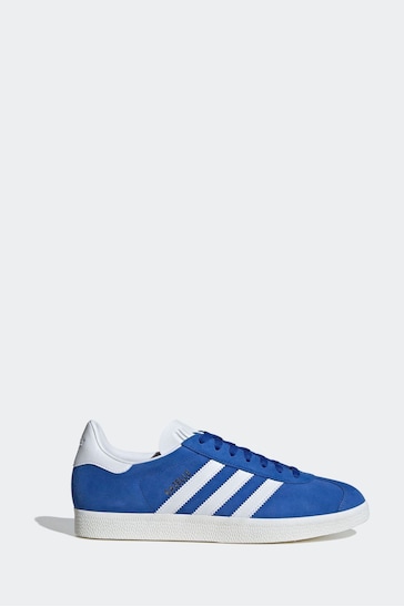 adidas Originals Blue/White Gazelle Trainers