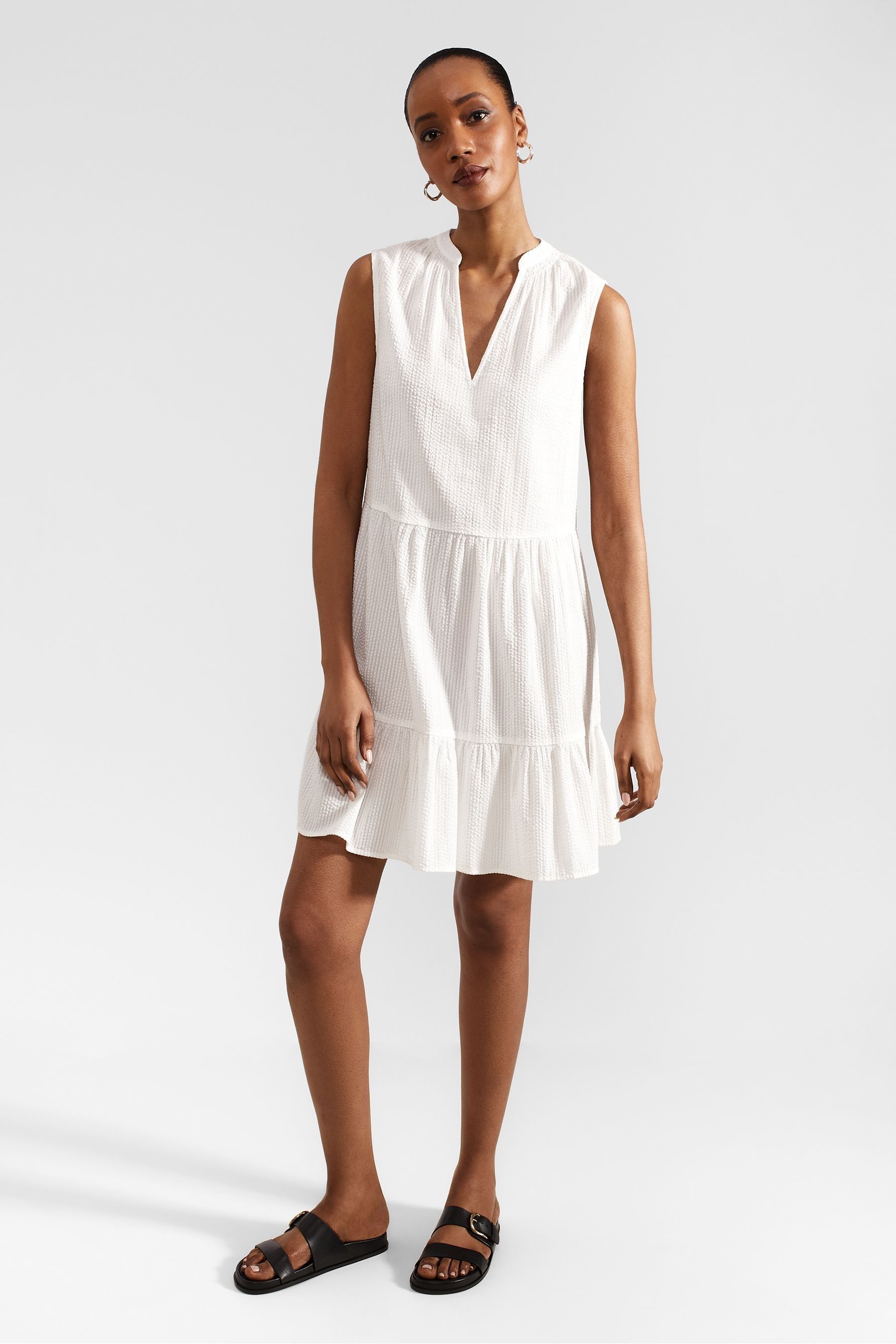 Buy Hobbs White 100 Cotton Soho Dress from the Next UK online shop