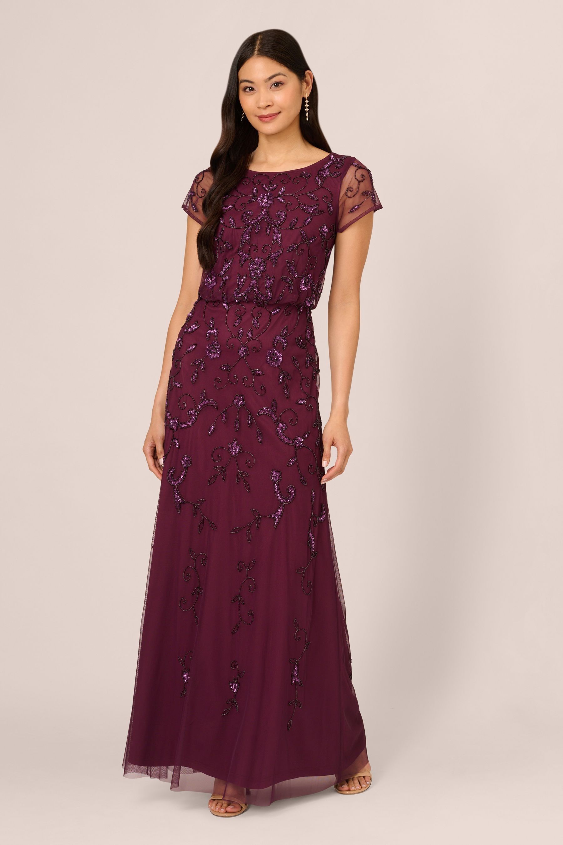 Adrianna papell maxi dress uk clearance