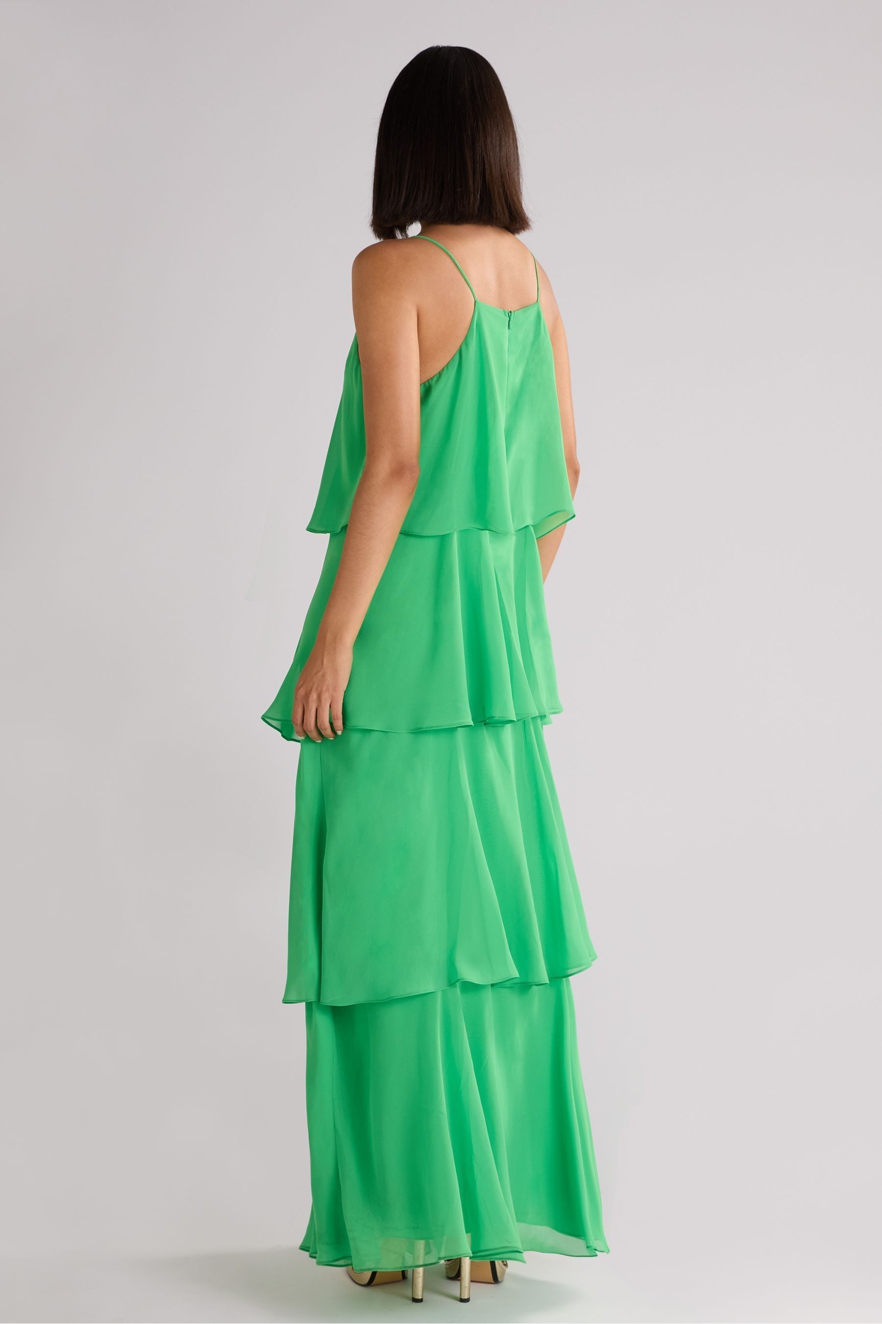 Buy Ro Zo Green Savannah Chiffon Tiered Maxi Dress from the Next UK online shop