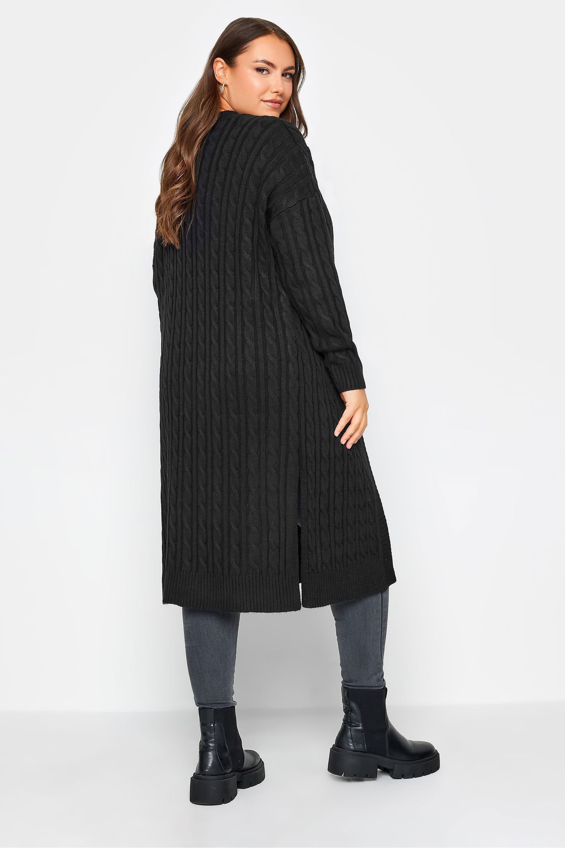 Buy Yours Curve Black Maxi Longline Cardigan from the Next UK online shop