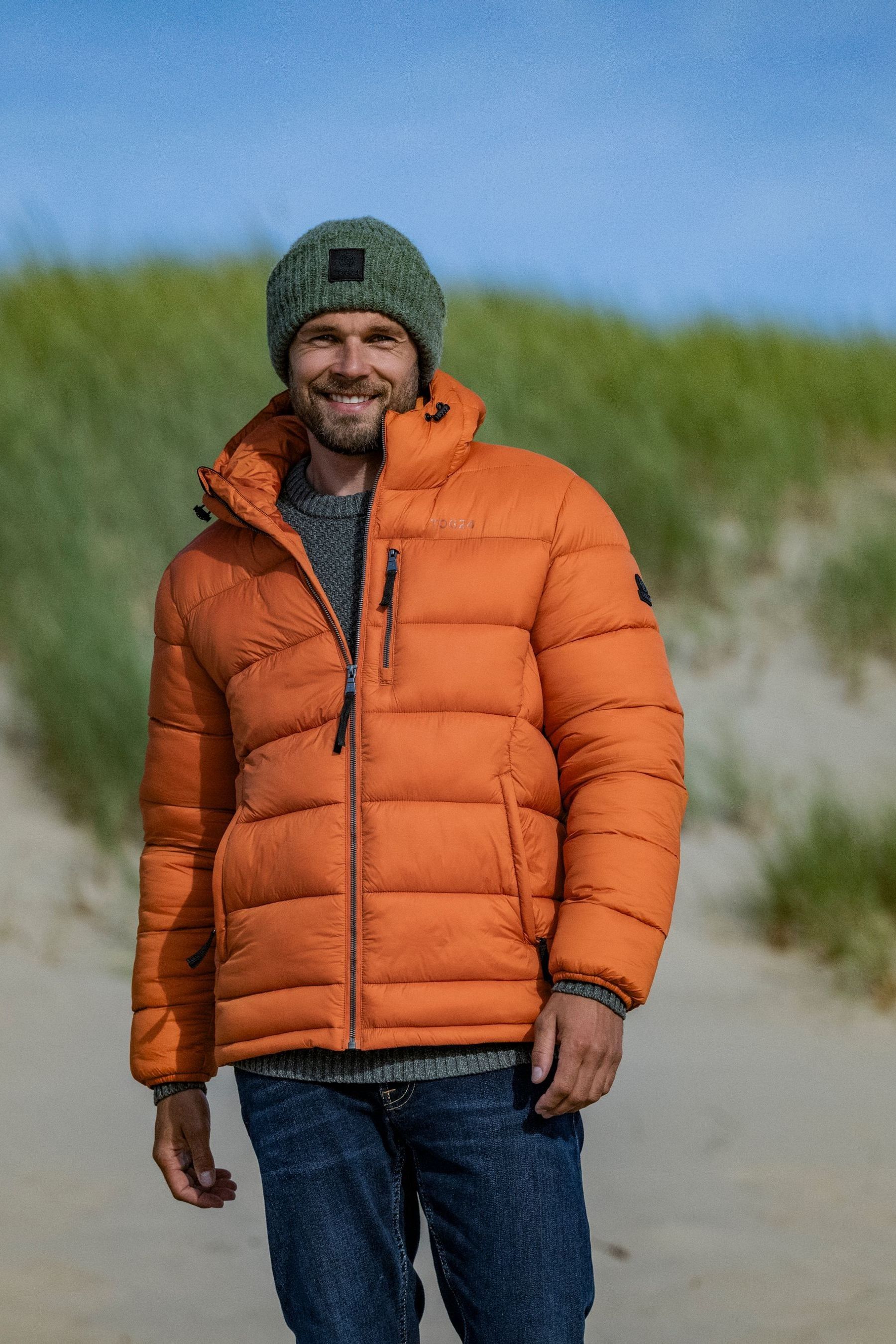 Tog 24 Orange Mens Maloney Padded Jacket