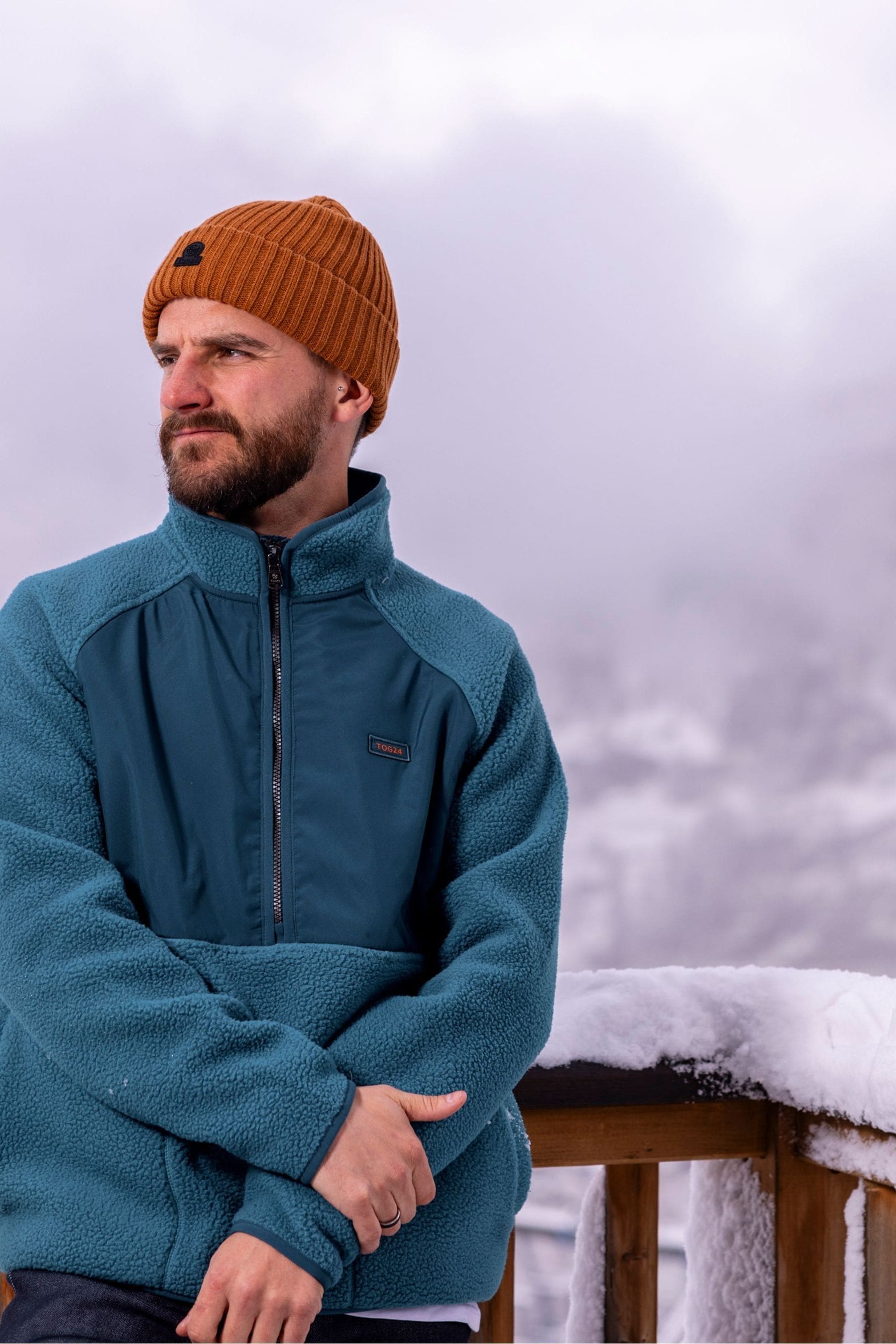 Tog 24 Blue Eldon Mens Sherpa Fleece