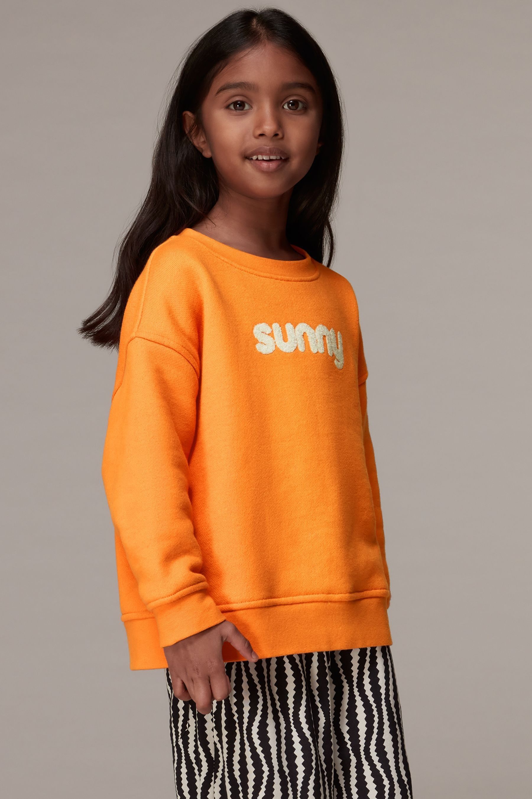 Buy Whistles Orange Kids Sunny Sweatshirt from the Next UK online shop