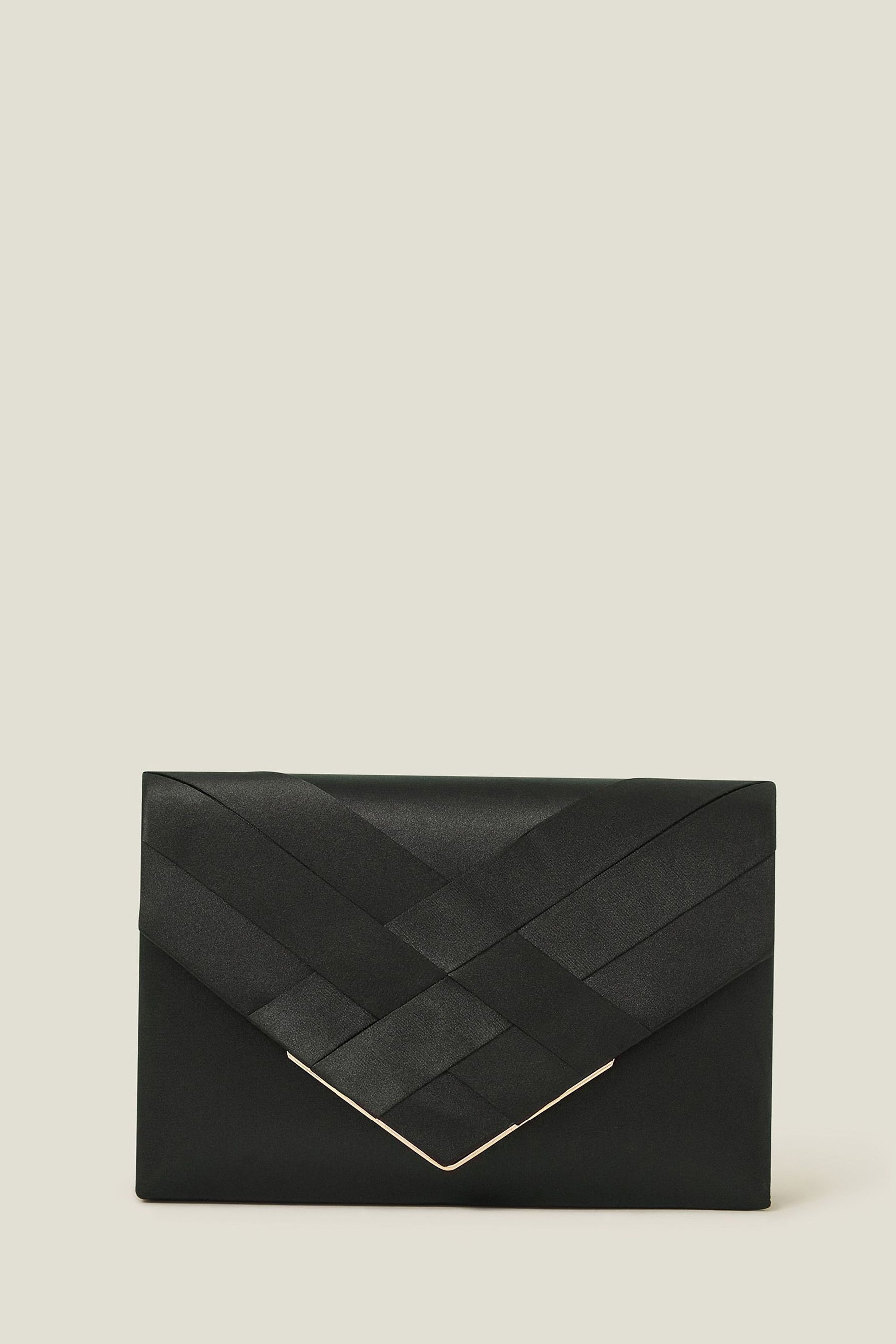 Black envelope clutch bag clearance