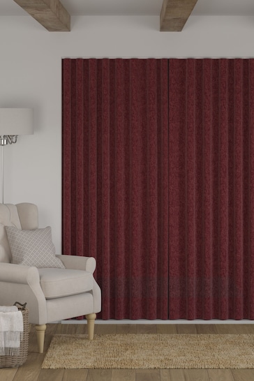 Wine Red Heavyweight Chenille Made to Measure Curtains