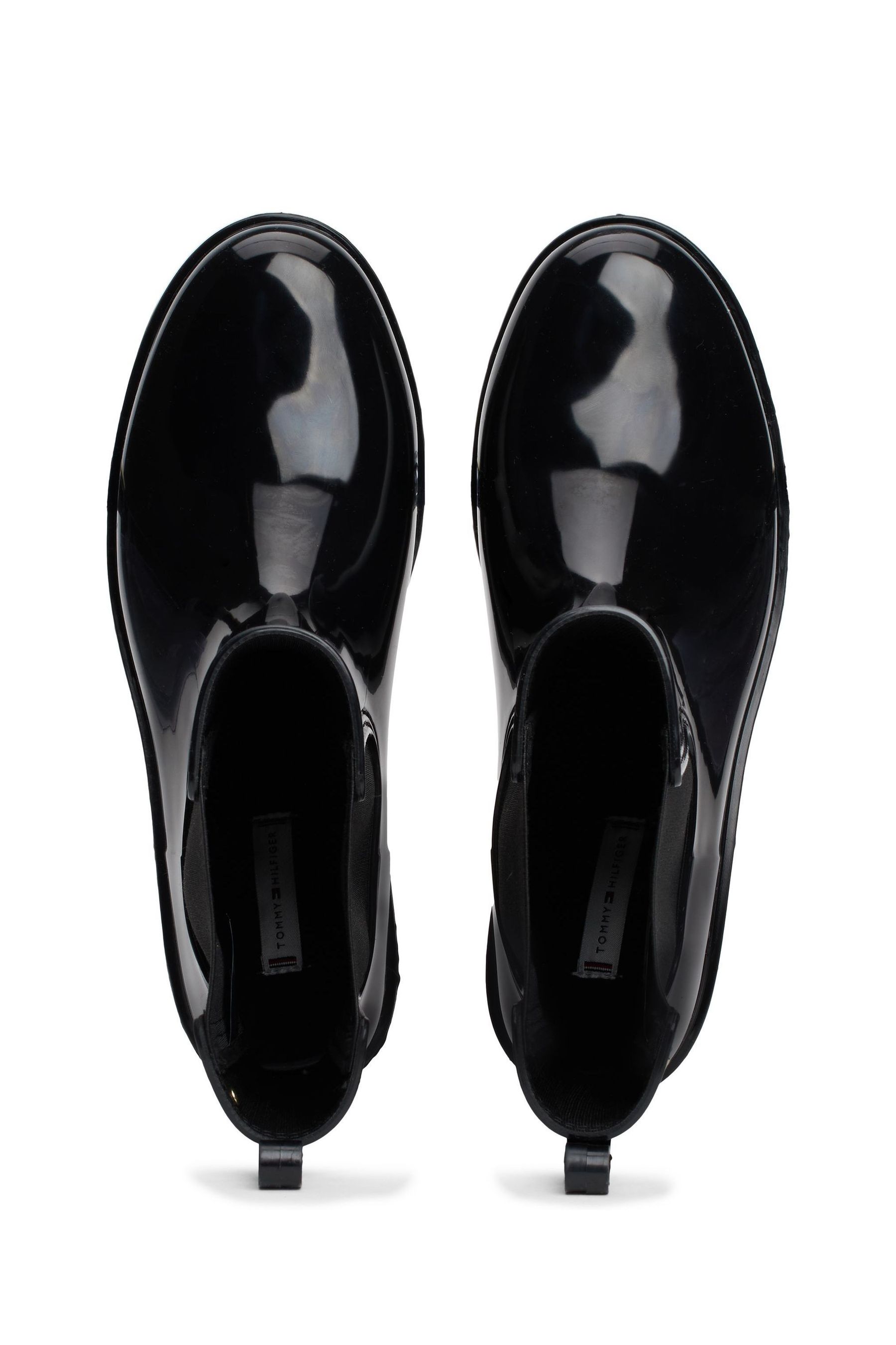 Buy Tommy Hilfiger Flag Black Rainboots from the Next UK online shop