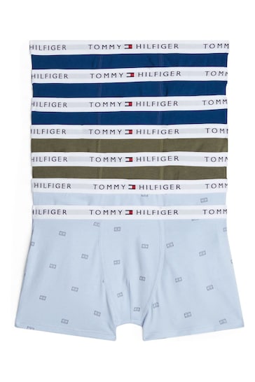 Tommy Hilfiger Blue Signature Essential Print Trunks 2 Pack