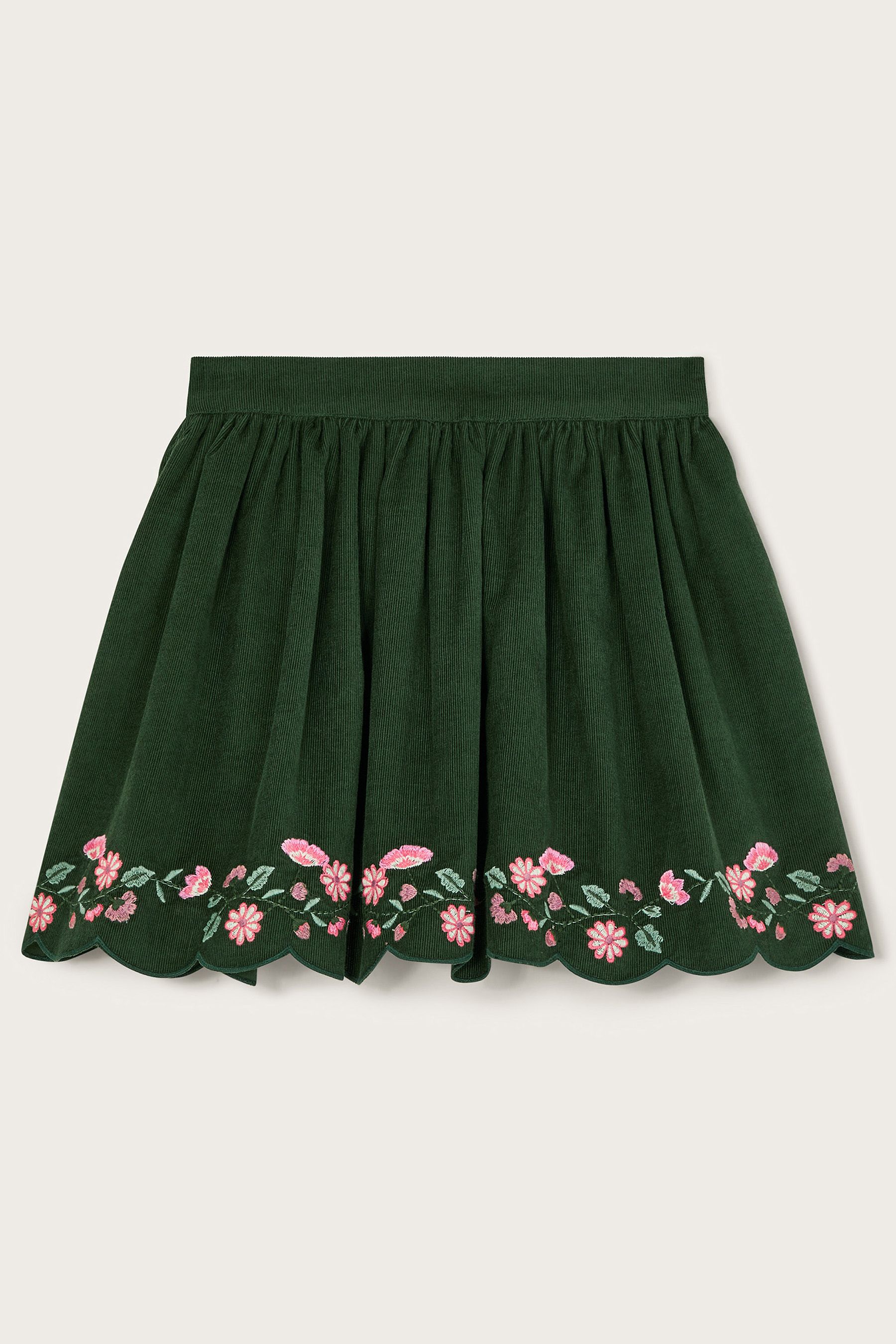 Embroidered corduroy skirt shop