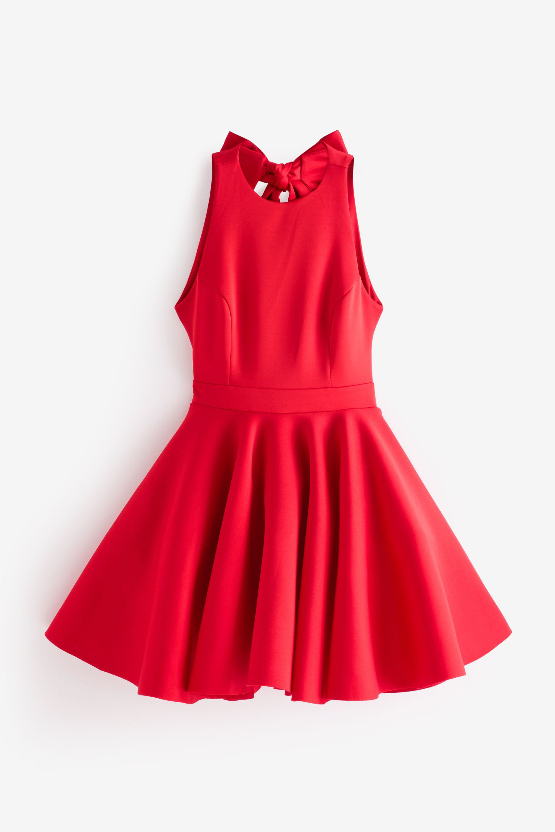 Cheap red skater dress top